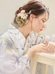 画像7: 【即日発送】イエローフラワーと木蓮浴衣  【浴衣３点セット 浴衣/帯/下駄】[YMT] (7)
