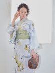 画像8: 【即日発送】イエローフラワーと木蓮浴衣  【浴衣３点セット 浴衣/帯/下駄】[YMT] (8)