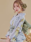 画像13: 【即日発送】イエローフラワーと木蓮浴衣  【浴衣３点セット 浴衣/帯/下駄】[YMT] (13)