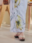 画像7: 【即日発送】イエローフラワーと木蓮浴衣  【浴衣３点セット 浴衣/帯/下駄】[YMT] (7)