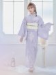 画像4: 【浴衣】ライラックの可憐な花浴衣 siwa-k29/ Yhimo-GY×GY/ A939-6/ Yheko-W/ CG-19-LBL[OF01] (4)