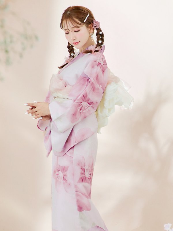 画像10: 【即日発送！】sweetチェリーブロッサム浴衣  【浴衣３点セット 浴衣/帯/下駄】[YMT] (10)