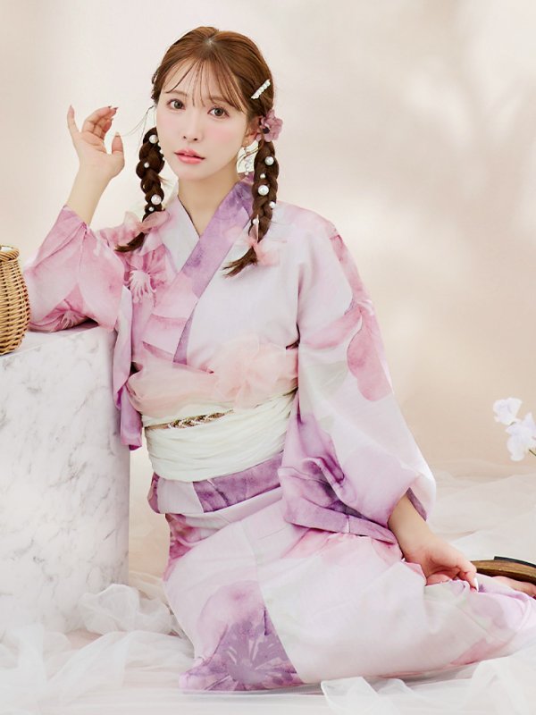 画像11: 【即日発送！】sweetチェリーブロッサム浴衣  【浴衣３点セット 浴衣/帯/下駄】[YMT] (11)