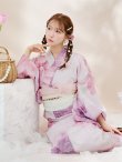 画像5: 【即日発送！】sweetチェリーブロッサム浴衣  【浴衣３点セット 浴衣/帯/下駄】OBI-siwa-200-kj-13-OW / HIMO-900-yn-8-P / HEKO-800-sb-4-P / YA-943-kj-BAKEDP /YA-935-wk-P / GETA-01-kj-7-P/  [YMT] (5)