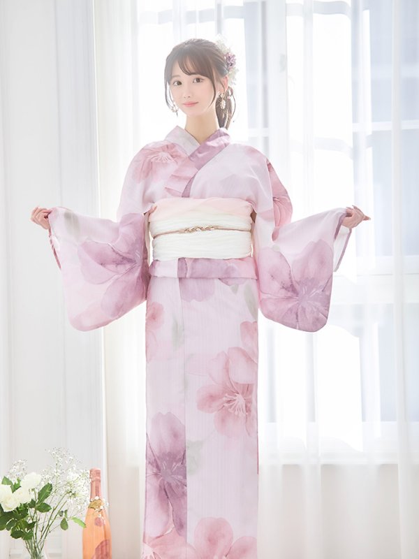 画像20: 【即日発送】sweetチェリーブロッサム浴衣  【浴衣３点セット 浴衣/帯/下駄】[YMT] (20)