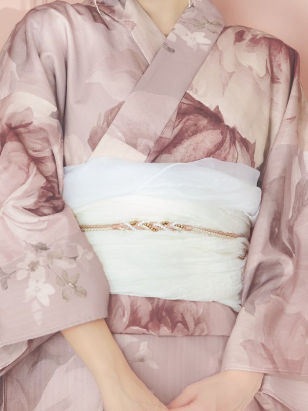 画像22: 【即日発送】アンティークフラワーピンク浴衣  【浴衣３点セット 浴衣/帯/下駄】[YMT] (22)