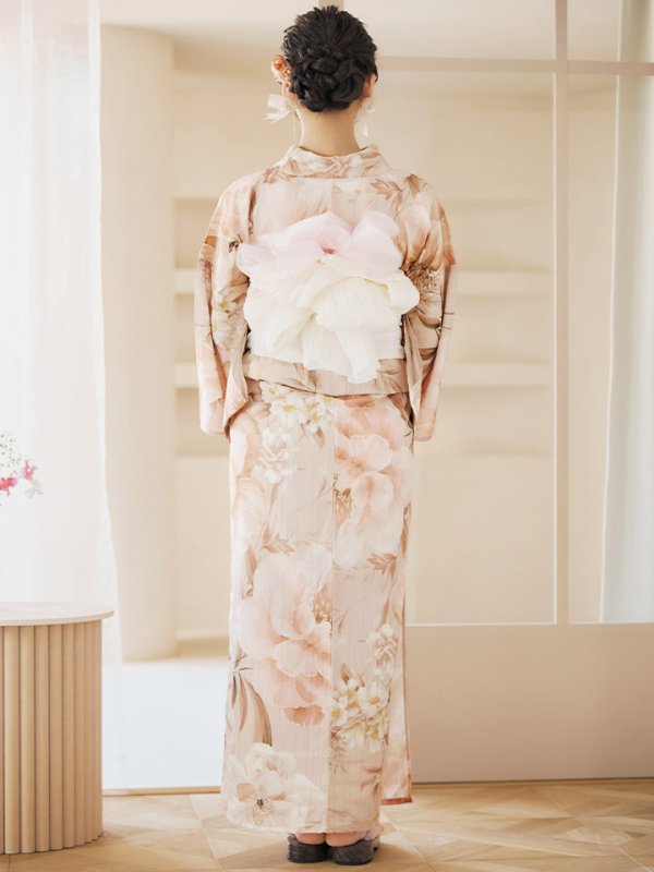 画像19: 【即日発送！】くすみピンクスウィート浴衣  【浴衣３点セット 浴衣/帯/下駄】[YMT] (19)