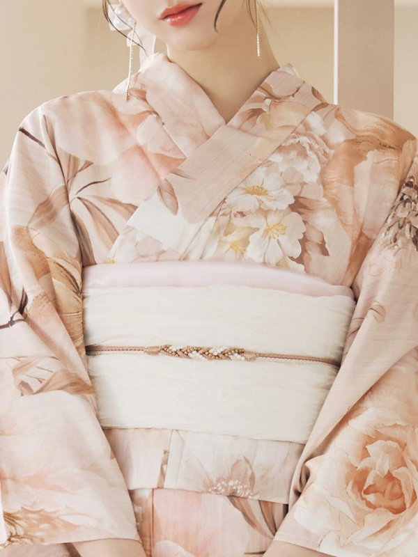 画像20: 【即日発送！】くすみピンクスウィート浴衣  【浴衣３点セット 浴衣/帯/下駄】[YMT] (20)