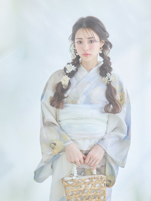 画像11: 【即日発送】アイシーフラワー牡丹浴衣  【浴衣３点セット 浴衣/帯/下駄】[YMT] (11)