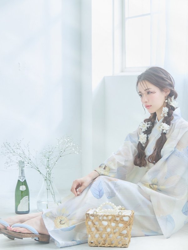 画像16: 【即日発送】アイシーフラワー牡丹浴衣  【浴衣３点セット 浴衣/帯/下駄】[YMT] (16)