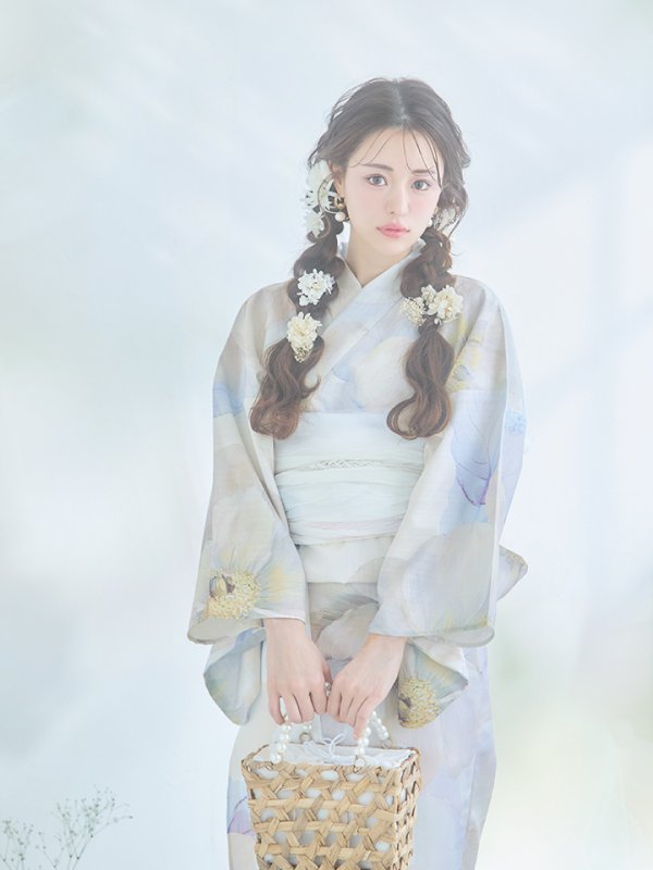 画像6: 【即日発送】アイシーフラワー牡丹浴衣  【浴衣３点セット 浴衣/帯/下駄】[YMT] (6)