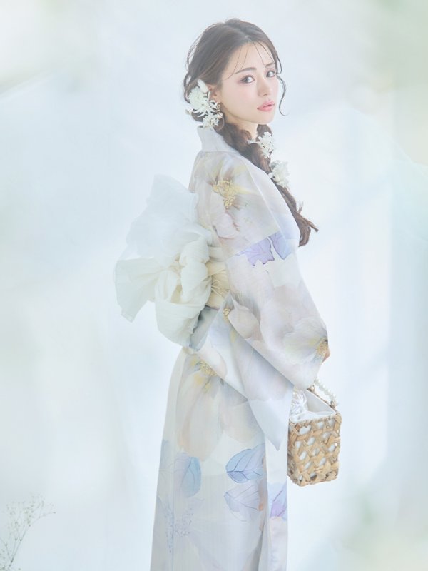 画像8: 【即日発送】アイシーフラワー牡丹浴衣  【浴衣３点セット 浴衣/帯/下駄】[YMT] (8)