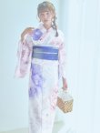 画像12: 【即日発送】ホワイト×ピオニー浴衣  【浴衣３点セット 浴衣/帯/下駄】OBI-g-500-kj-10-BL / HIMO-900-yn-5-IV / HEKO-800-sb-5-W / YA-1079-kj-6-W / GETA-01-kj-3-IV[YMT] (12)