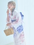 画像14: 【即日発送】ホワイト×ピオニー浴衣  【浴衣３点セット 浴衣/帯/下駄】OBI-g-500-kj-10-BL / HIMO-900-yn-5-IV / HEKO-800-sb-5-W / YA-1079-kj-6-W / GETA-01-kj-3-IV[YMT] (14)