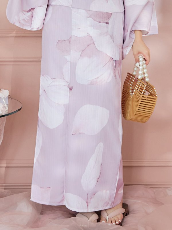 画像21: 【即日発送】くすみピンクブロッサム浴衣  【浴衣３点セット 浴衣/帯/下駄】[YMT] (21)