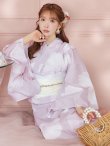 画像2: 【即日発送】くすみピンクブロッサム浴衣  【浴衣３点セット 浴衣/帯/下駄】[YMT] (2)