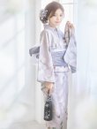 画像10: 【即日発送】アイシーリリーフラワー浴衣 OBI-g-500-kj-8-GY / HIMO-900-yn-4-GYxGY / HEKO-800-sb-5-W / YA-953-kn-BL / YA-001-am-W / GETA-01-kj-3-IV  [YMT] (10)