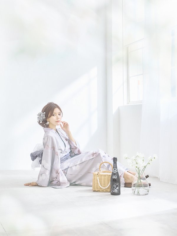 画像18: 【浴衣セール！】【即日発送】アイシーリリーフラワー浴衣  【浴衣３点セット 浴衣/帯/下駄】[OF04] (18)