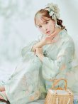 画像16: 【即日発送】アイシーミントフラワー浴衣 OBI-siwa-200-kj-13-OW / HIMO-900-yn-5-IV / HEKO-800-sb-5-W / YA-1082-kj-MI / GETA-01-kj-4-MI /  [YMT] (16)