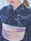 画像17: 【即日発送！】ネイビー夜空浴衣  【浴衣３点セット 浴衣/帯/下駄】[YMT] (17)
