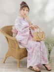 画像11: 【即日発送】ニュアンスピンクフラワー浴衣  【浴衣３点セット 浴衣/帯/下駄】OBI-siwa-200-kj-8-P / HIMO-903-kj-W02 / HEKO-800-sb-4-P / YA-1079-kj-3-W / GETA-01-kj-7-P/ [YMT] (11)