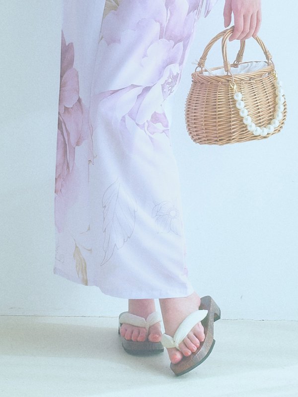 画像23: 【即日発送】アンティークパープルローズ浴衣  【浴衣３点セット 浴衣/帯/下駄】[YMT] (23)