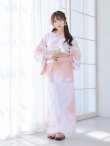 画像12: 【即日発送】ニュアンスピンクフラワー浴衣  【浴衣３点セット 浴衣/帯/下駄】OBI-siwa-200-kj-8-P / HIMO-903-kj-W / HEKO-800-sb-4-P / YA-74-kn-LP / YA-1081-kj-IV / GETA-01-kj-7-P [YMT] (12)
