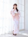 画像16: 【即日発送】ニュアンスピンクフラワー浴衣  【浴衣３点セット 浴衣/帯/下駄】OBI-siwa-200-kj-8-P / HIMO-903-kj-W / HEKO-800-sb-4-P / YA-74-kn-LP / YA-1081-kj-IV / GETA-01-kj-7-P [YMT] (16)