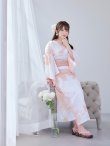 画像9: 【即日発送】ニュアンスピンクフラワー浴衣  【浴衣３点セット 浴衣/帯/下駄】OBI-siwa-200-kj-8-P / HIMO-903-kj-W / HEKO-800-sb-4-P / YA-74-kn-LP / YA-1081-kj-IV / GETA-01-kj-7-P [YMT] (9)
