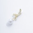 画像3: 【アクセサリー：ピアス】ゴールド/リボン/パール/ピアス【1サイズ/1カラー】[OF02] (3)