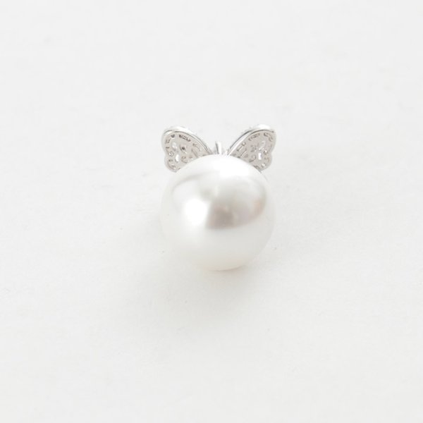 画像4: 【アクセサリー：ピアス】バタフライ大粒パールピアス【1カラー】[OF02] (4)