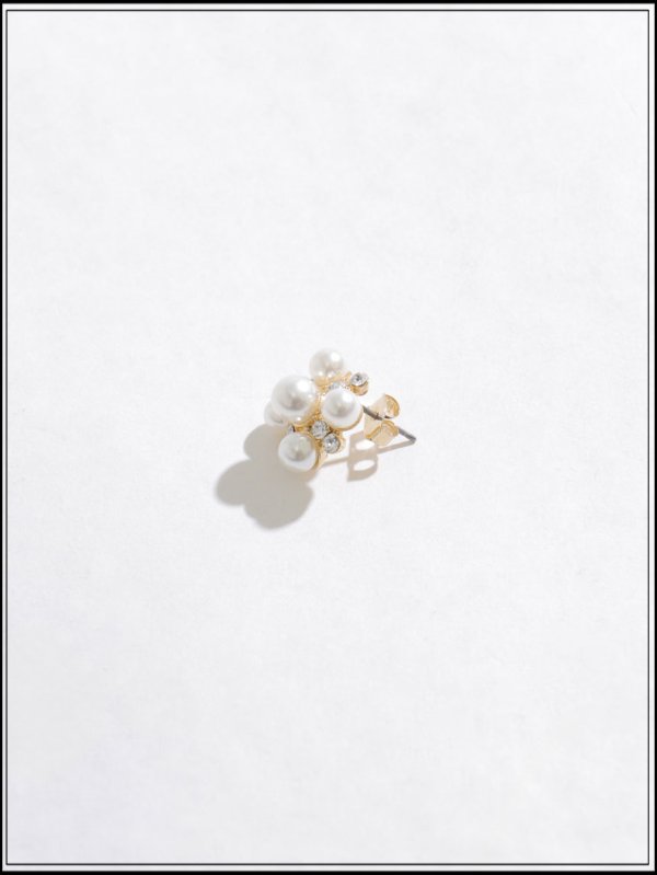 画像3: 【ピアス】ゴールド大粒パールビジューピアス【YN】【Fサイズ/1カラー】[OF02] PI130 (3)