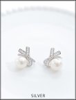 画像2: 【アクセサリー：ピアス】タイデザインパールピアス【Fサイズ/1カラー】[OF02] (2)