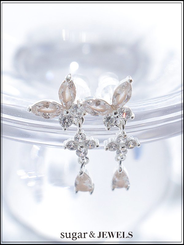 画像1: 【ピアス】バタフライストーンピアス【Fサイズ/1カラー】[OF02]  (1)