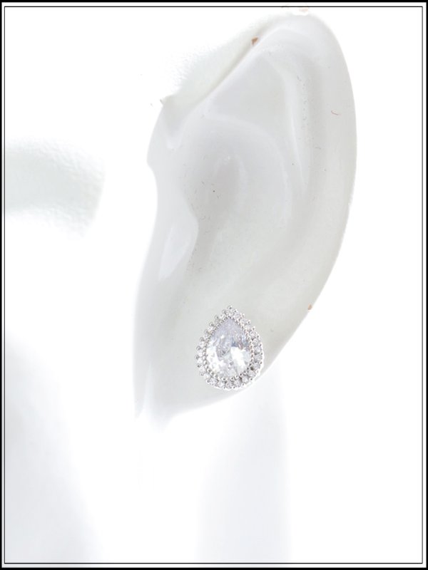 画像4: 【ピアス】ティアドロップストーンピアス【Fサイズ/1カラー】[OF02]  (4)