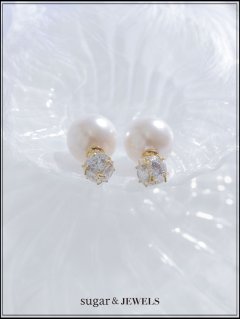【ピアス】パールビジューピアス