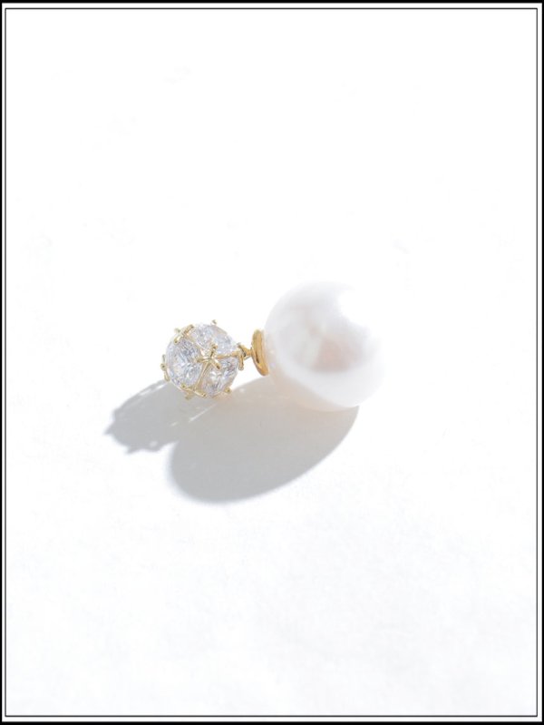 画像3: 【ピアス】パールビジューピアス【Fサイズ/1カラー】[OF02] (3)