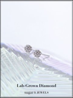 【ラボグロウン ダイヤモンド】ダイヤモンドスタッズピアス【Fサイズ/1カラー】[OF09] [PI158fa-SV-F-260203-1]