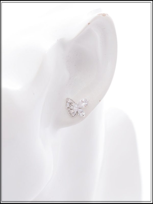 画像4: 【ピアス】アシンメトリーバタフライビジューピアス【Fサイズ/1カラー】[OF02]  (4)