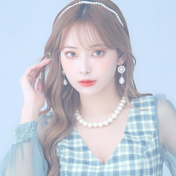 画像4: 【アクセサリー:ピアス】ホワイトパールビジューピアス【OF02】 (4)