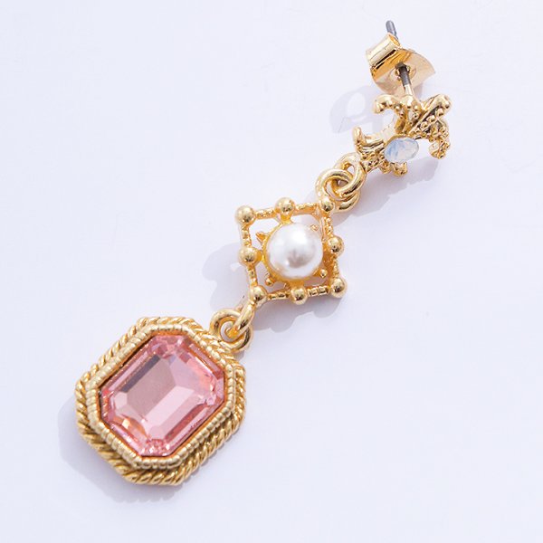 画像6: 【アクセサリー:ピアス】スクエアドロップパールピアス【2カラー】【OF02】 (6)