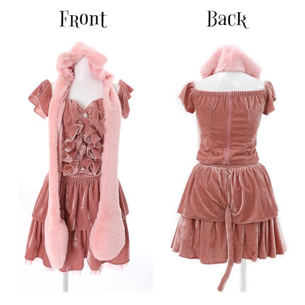 画像9: 【即日発送】さくりなちゃんコラボふわふわキャット【ハロウィンコスプレ5点セット】【S-Mサイズ/1カラー】[HC02] (9)