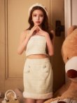 ホワイト　モデル：ももか　身長：156cm　着用サイズ：Sサイズ