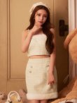 ホワイト　モデル：ももか　身長：156cm　着用サイズ：Sサイズ