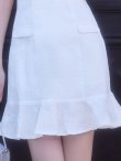 ホワイト　モデル：ももか　身長：156cm　着用サイズ：Sサイズ