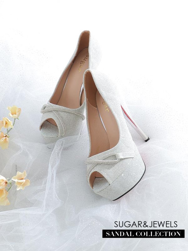 画像1: 【サンダル】ビジュークロスサンダル【35-39サイズ/1カラー】[OF02] 【YN】 (1)