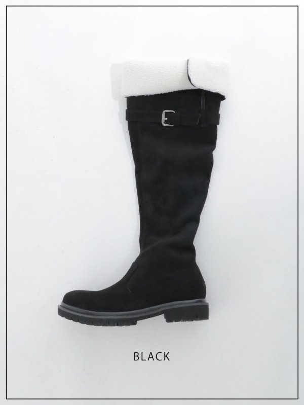 画像3: ベルトボアロングブーツ【37-39サイズ/2カラー】[OF02] 【YN】 (3)