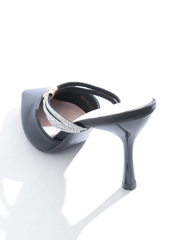 画像5: 【パンプス】ラインビジューポインテッドトゥパンプス【35-39サイズ/2カラー】[OF02] 【YN】 (5)