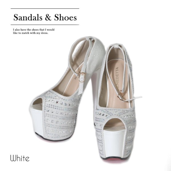 画像3: 再入荷!輝くビジューがぎっしり華やか優秀ストラップサンダル【35-38サイズ/3カラー】[OF02] (3)