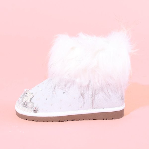 画像12: 【SAKURINAxjewels】桜井莉菜プロデュース★ビジュー＆ファームートンブーツ[HC02] (12)